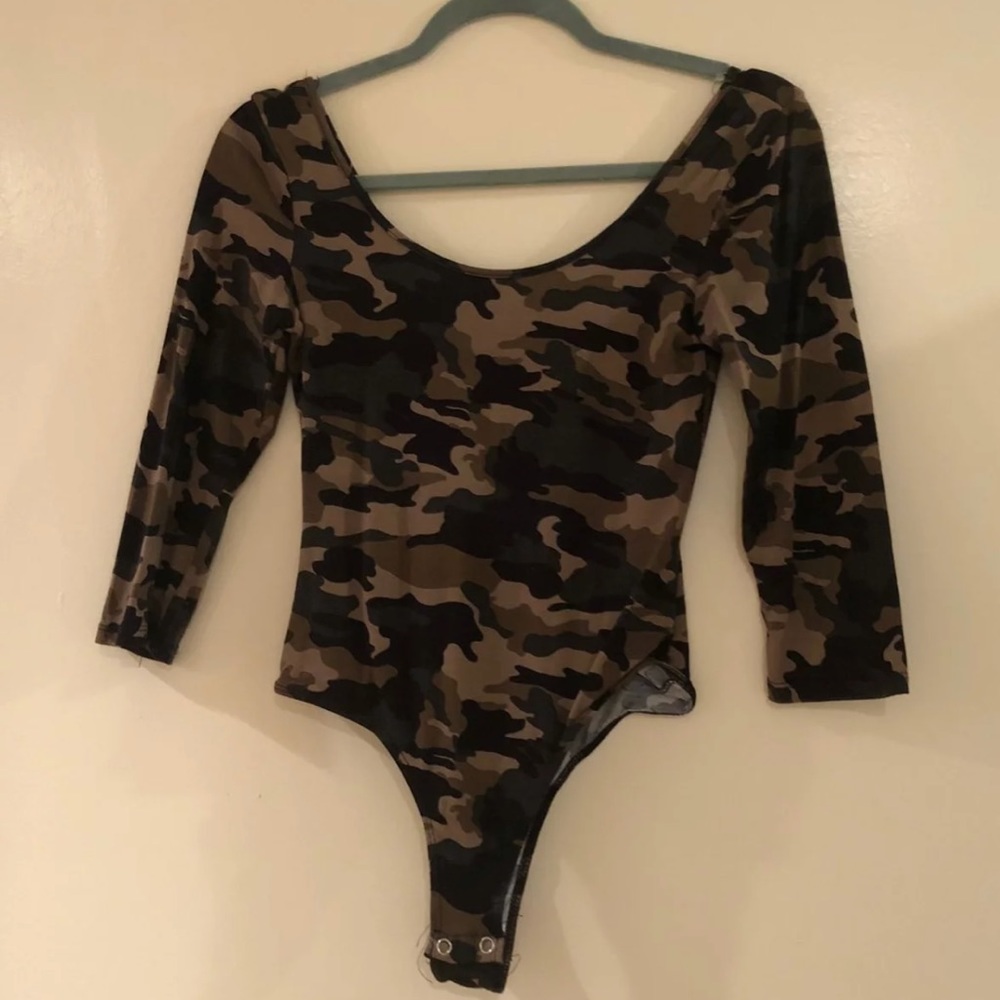 F21 Camo Bodysuit